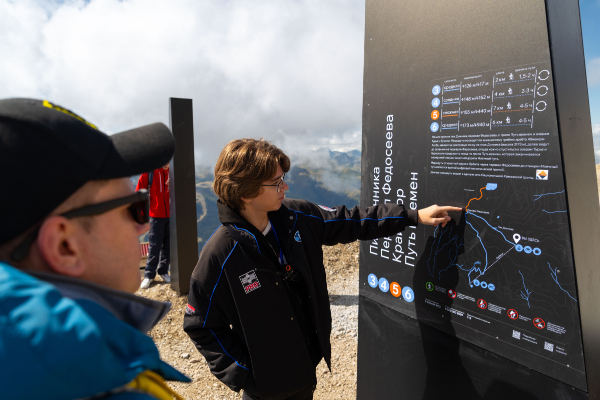 На курорте «Архыз» представили первые в России цифровые тропы