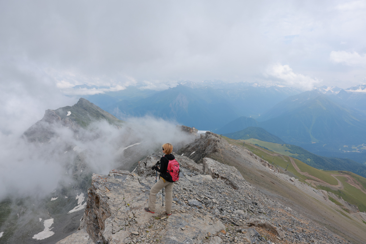 Перевал Федосеева. Южный склон.