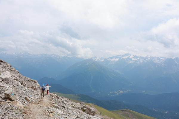 Пик Динника. Южный склон.